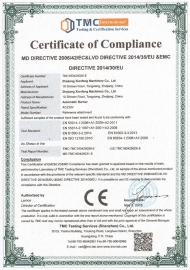 Barrera automática MD, LVD y EMC