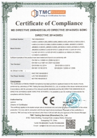 Operador de puertas enrollables MD y LVD y EMC